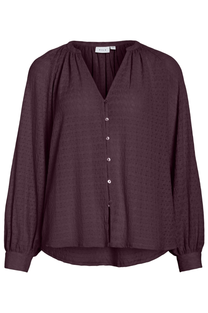 VIBABERA V-NECK L/S SHIRT 14110148 Fig
